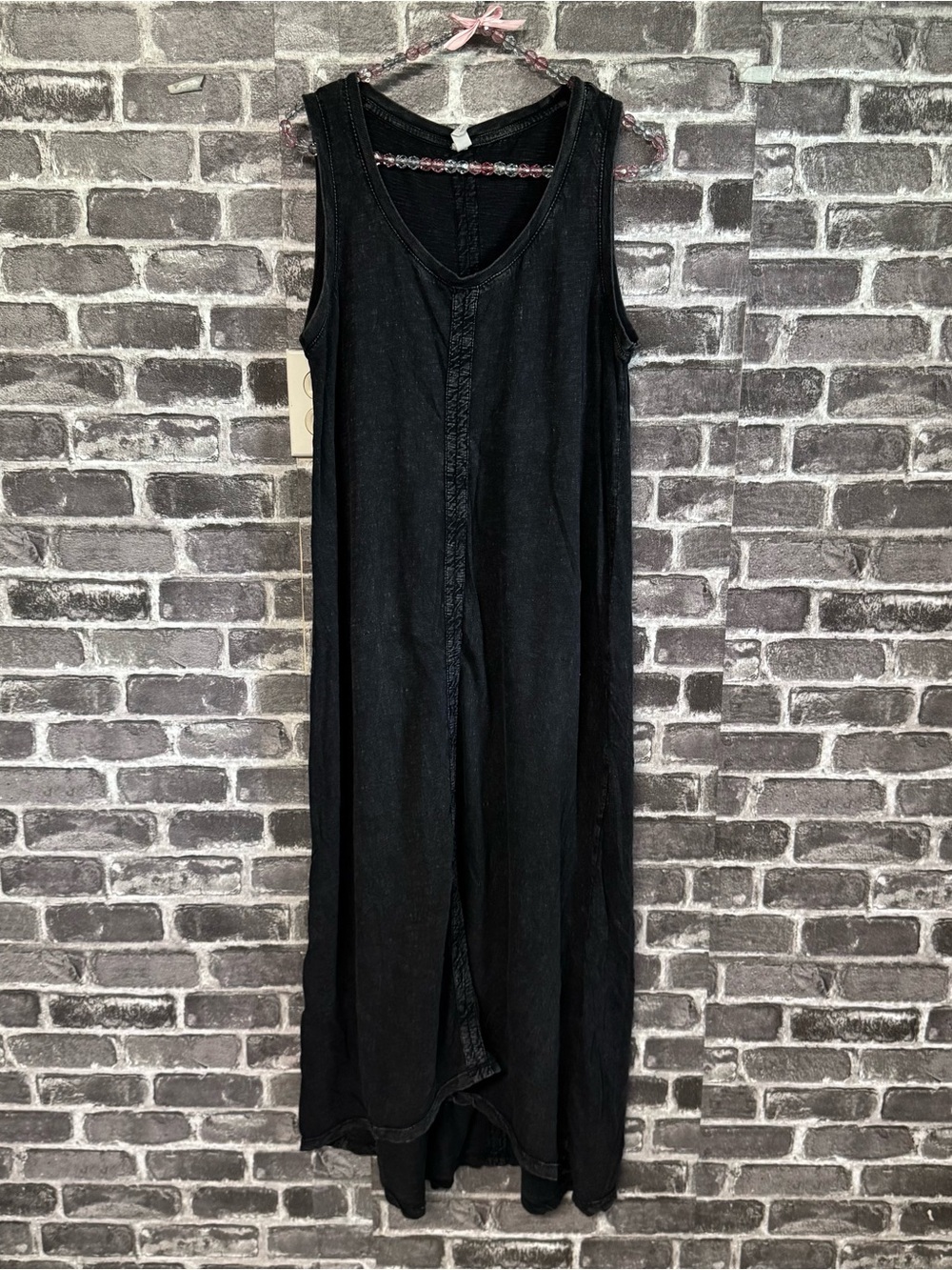 Daily Practice by Anthropologie Lounge Midi Dress washed black